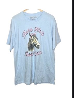 Farm Fed Clothing Barn Hair Don't Care Horse Shirt